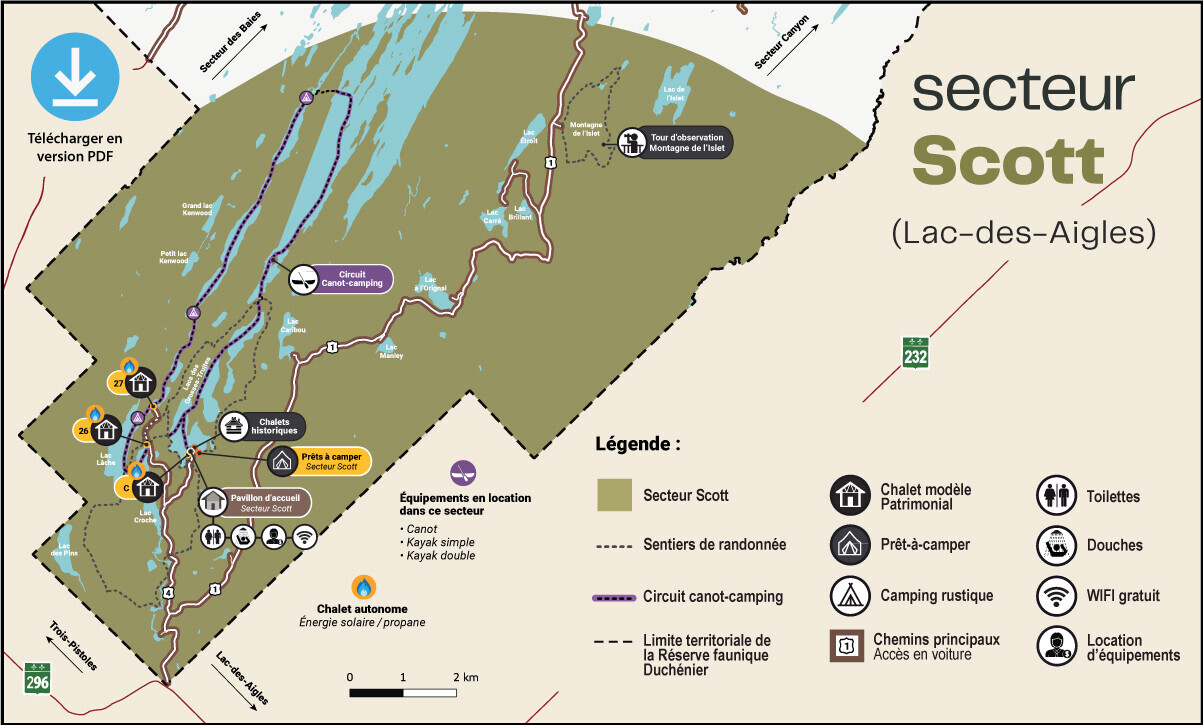 Carte touristique - Terfa Secteur Scott